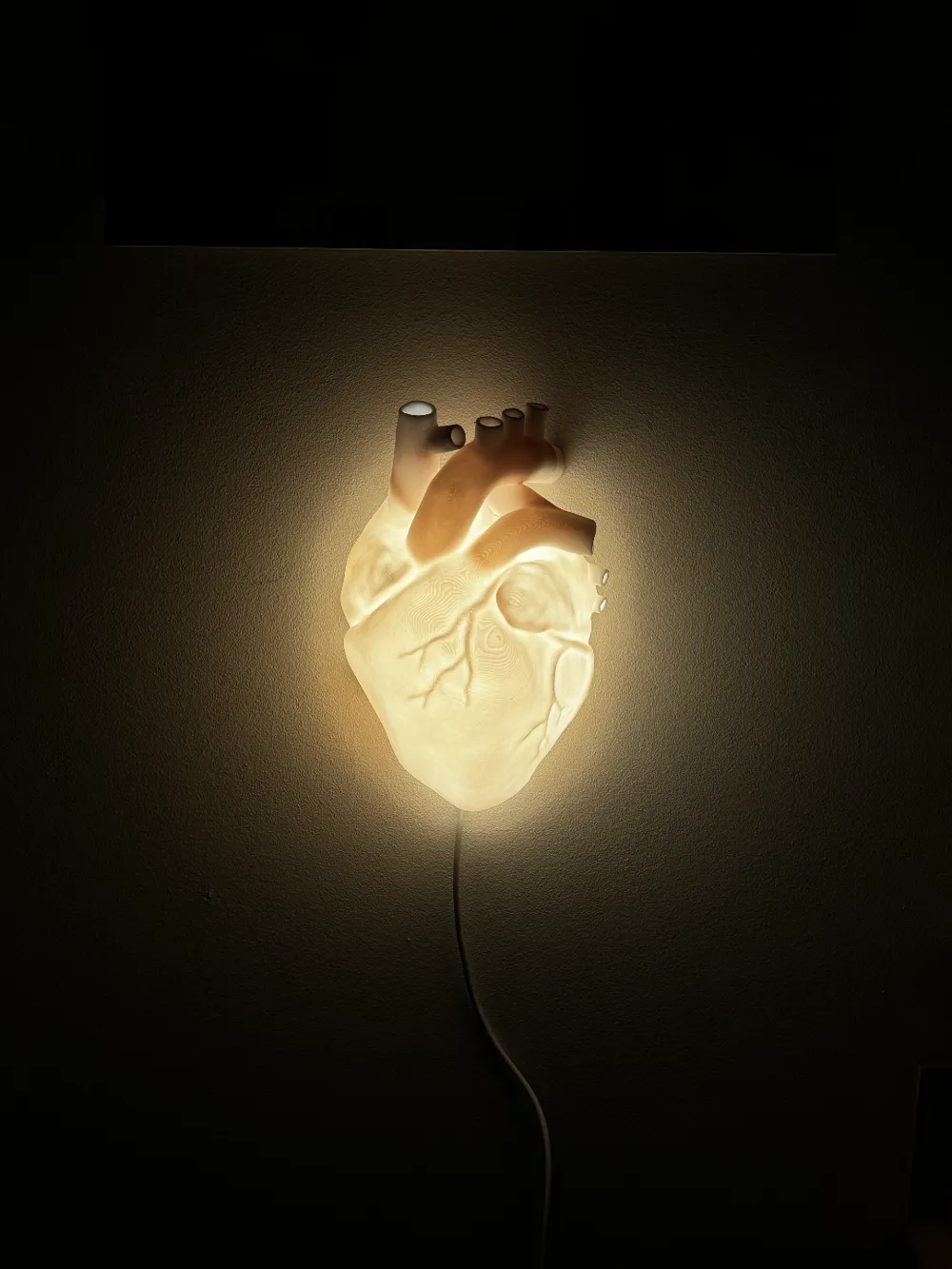 Lampa u Obliku Srca - Jedinstven Zidni Dekor