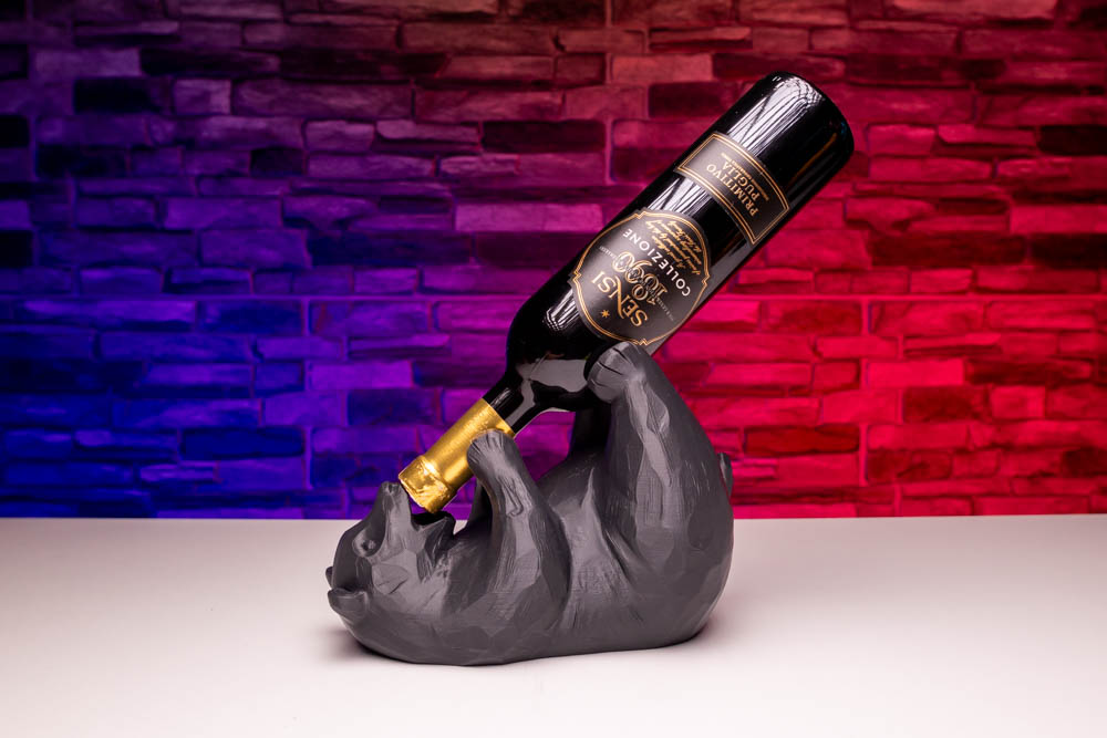 Unikatni Stalak za Vino u Obliku Mede / Držač za Vino