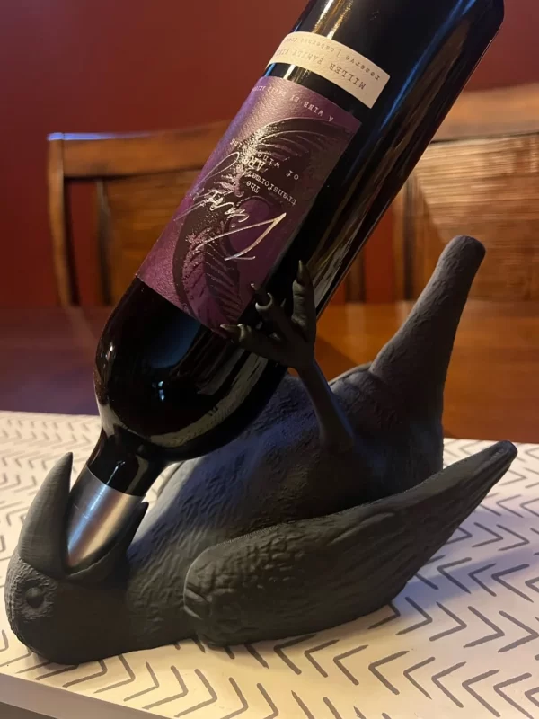 Unikatni Stalak za Vino u Obliku Vrane / Držač za Vino