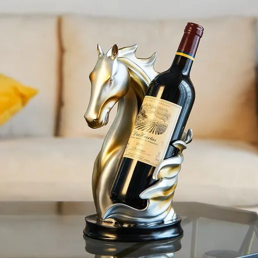 Unikatni Stalak za Vino u Obliku Konja / Držač za Vino