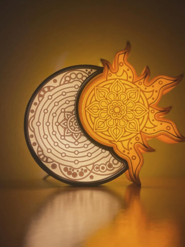 Romantična LED Lampa Sunce i Mjesec
