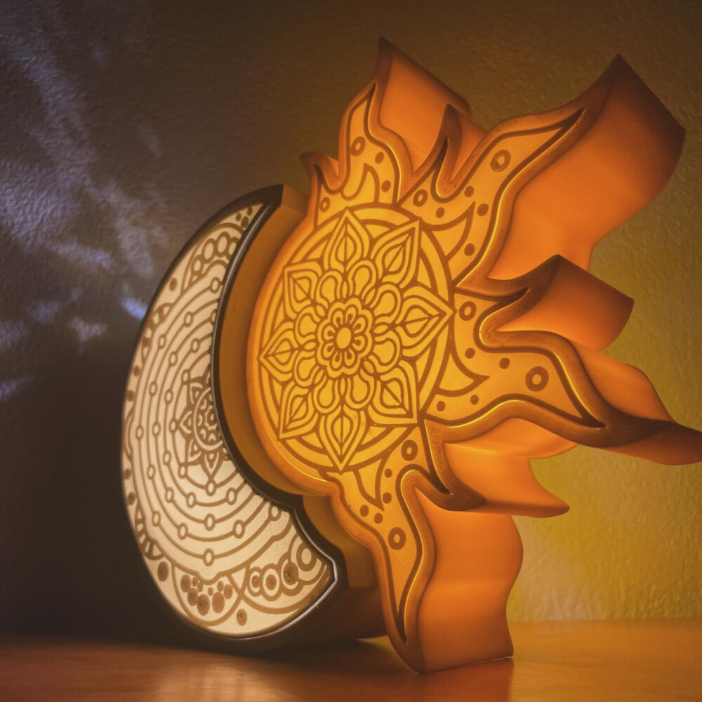 Romantična LED Lampa Sunce i Mjesec