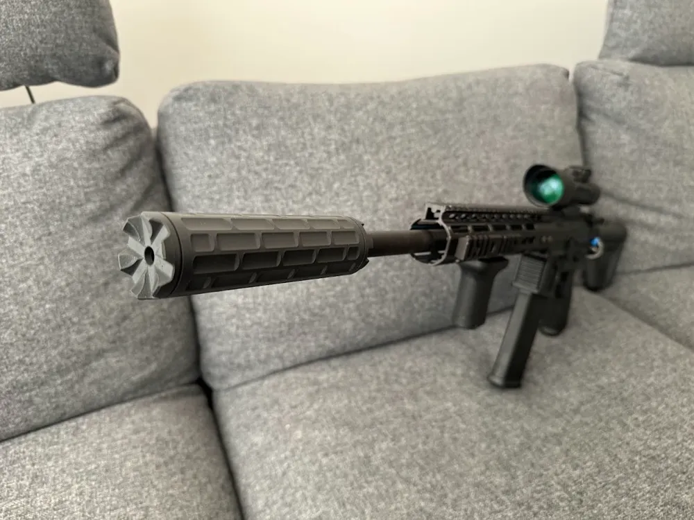 Taktički Airsoft Prigušivač za M4/AR-15 - 14mm Navoj CCW