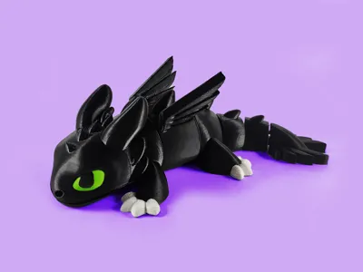 Privjesci za Kljuceve / Articulated Dragon Toothless Night Fury