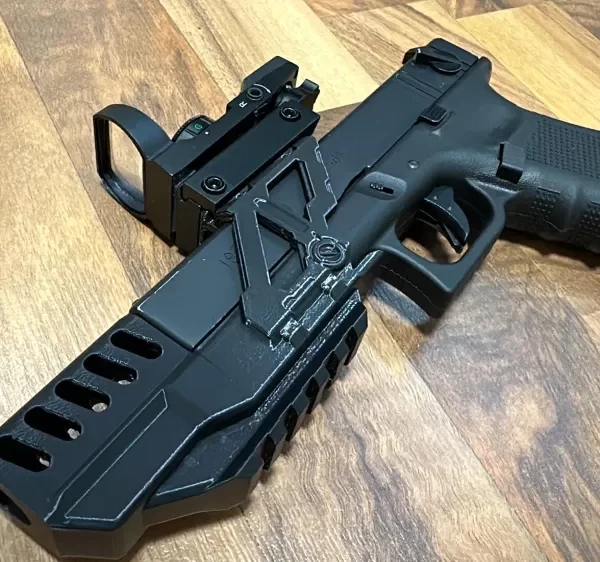 Taktički Kompenzator Prigušivač za Airsoft Glock WE G18C/G17