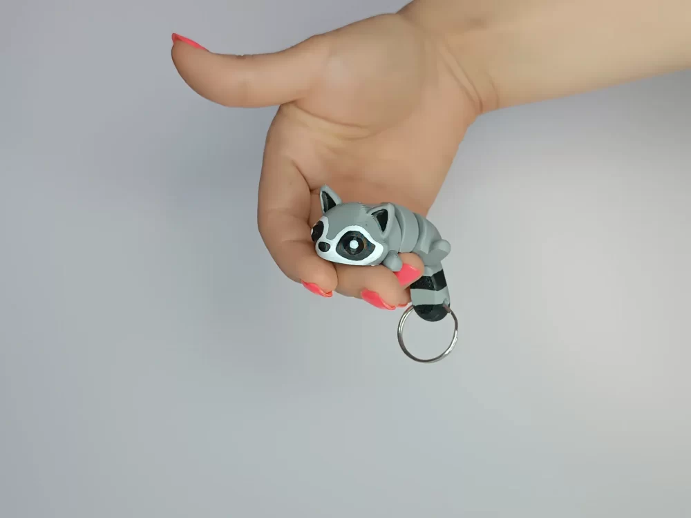 Privjesci za Kljuceve - Cute Flexy Raccoon